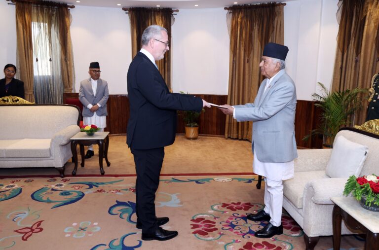 चार देशका नवनियुक्त राजदूतद्वारा राष्ट्रपति समक्ष ओहोदाको प्रमाणपत्र पेश