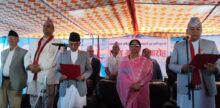 बागमतीका नवनियुक्त मुख्यमन्त्री किरण थापामगरले लिए शपथ